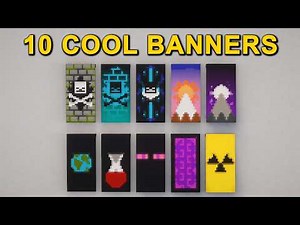 10 Cool Banner Designs in Minecraft 26.1+ (Tutorial)
