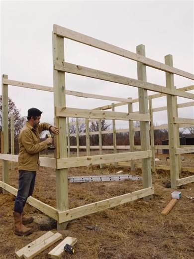 Building a pole barn step by step #usa #wood #carpenter #construction #woodworking