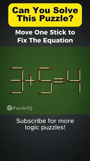 💡 LOGIC CHALLENGE: Can You Fix This Equation?