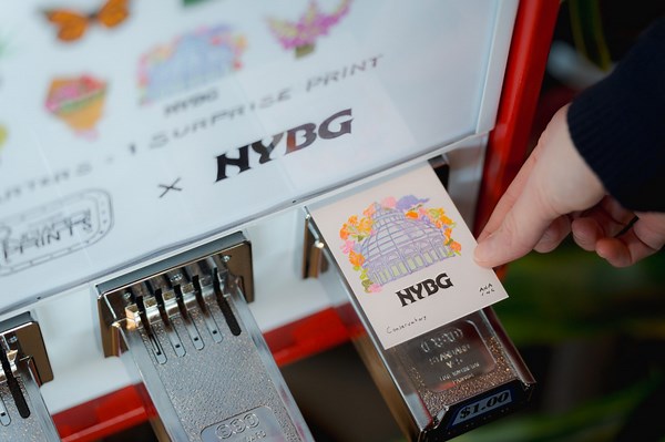 Mini Print Vending Machine makes NYC comeback at New York Botanical Garden