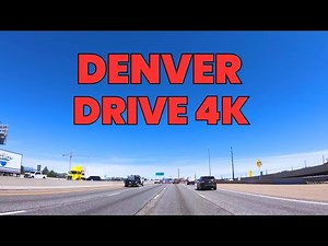 University Blvd and I-25 Through Englewood & Denver, Colorado | 4K Highway Driving Tour | USA | 2024