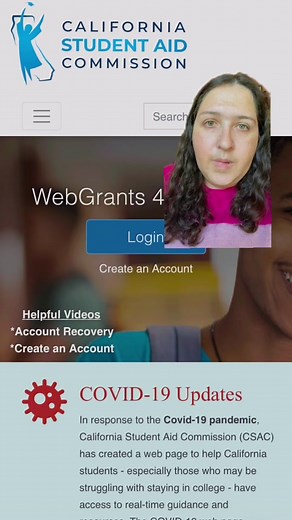 Manage your state based financial aid with a free WebGrants 4 Students account! You’ll be able to see your Cal Grant, Middle Class Scholarship, eligibility, and school of attendance all in one place. Sign up today at the link in our bio. #PayingForCollege #CollegeTips101 #FinancialAidTips #FinancialAidAdvice #CollegeAdvice #UniversityOfCalifornia #CaliforniaStateUniversity #CaliforniaCommunityCollege #CollegeLife