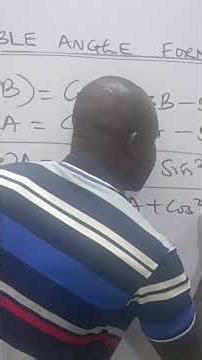 Double Angle Formulae (Cosine)