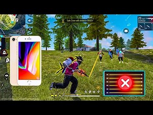 Iphone 8 Free Fire Gameplay & Sensitivity + Headshot setting 2025