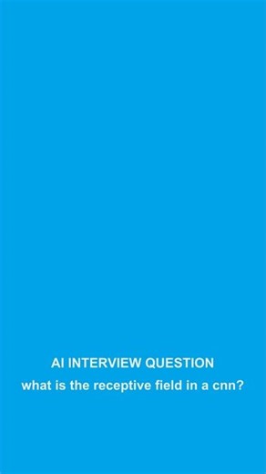 AI Interview Question #45 | Deep Learning Cnns