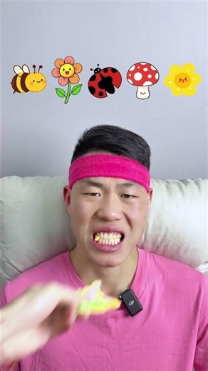 ASMR Eating Insect & Flower Candy 🐝🍄🌸🐞 Chew & Crunch Sounds 🔊