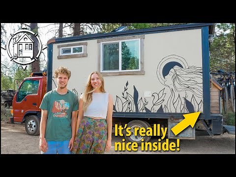 Cute tiny home built inside of a box truck (budget: $14k)