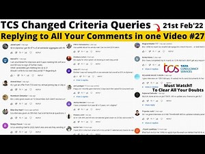 TCS 21st Feb'22 All Comments & Imp. Updates, Criteria Changed for Which Phase? Exam Passing Criteria