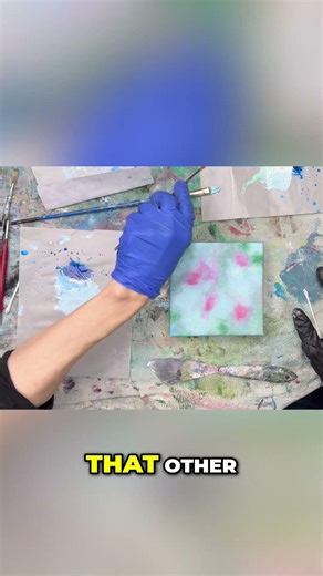 Soft focus background painting that actually works #paintingtutorial #acrylicart #technique