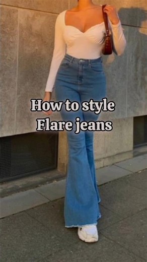 How to style Flare Jean🦋✨#howtostyle #flare #jean #shorts #fypシ゚viral
