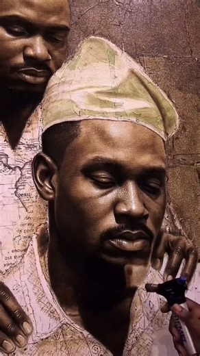 How to Paint a Masterpiece Using Only Fire #shorts #art