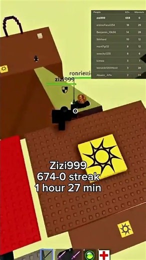 This SFOTH IV Streak on ROBLOX is INSANE | 674-0 Zizi999