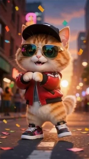 🐱🕺 Dancing Cat's Big City Adventure! | Fun Cartoon Cat Dance for Kids 🎵✨