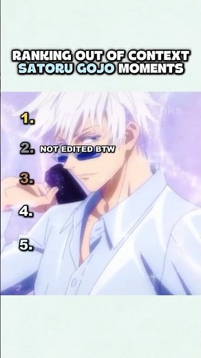 Ranking satoru gojo funniest moments