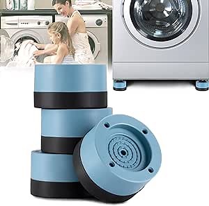 Amazon.com: Anti Vibration Pads for Washing Machine, Washer and Dryer Pedestals, Laundry Pedestal, Washing Machine Support, Washing Machine Feet Stabilizer for Shock Damping, Noise Absorbing, Anti Walk And Slip : Appliances