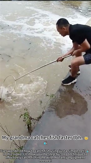 Catching Big Fish with a Net! 🎣 Unbelievable Results!
