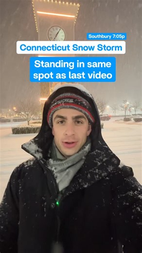 2 inches in an hour! Southbury, CT #connecticut #snow #winter #weather | Andrew Rowan