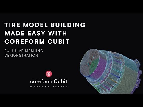 Tire model building made easy with Coreform Cubit