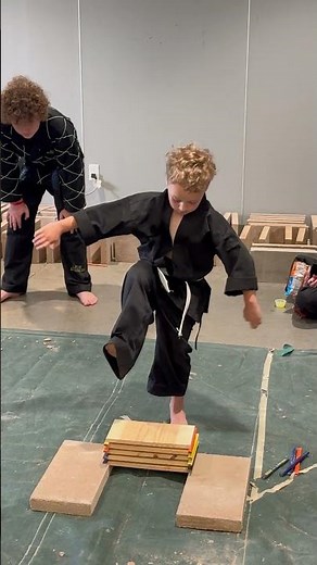 Kids Board Breaking Challenge Martial Arts Breaking 💥Building Confidence #martialarts #karate