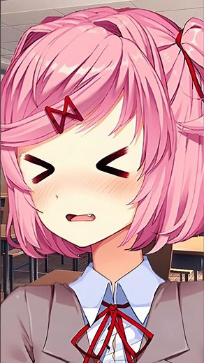 What happens when you call Dokis cute? #ddlc #monika #natsuki