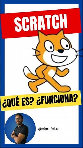🐱‍💻 Scratch ¿Qué es? 👉 Te lo cuento en menos de 1 minuto✅ #scratch #aprendeconmigo #programa