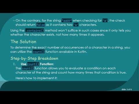 How to Check if a String Contains Only One Specific Character in Kotlin