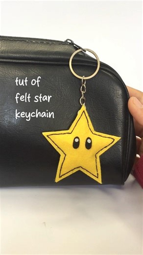 DIY Felt Star Keychain ✨ Super Easy & Adorable