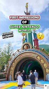 FIRST Time Visiting Super Nintendo World! 😵 (Warp Pipe, Rides, & Details)