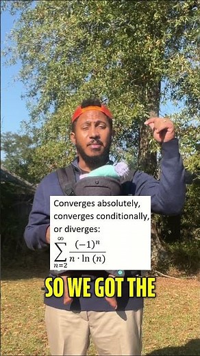 Converges absolutely, conditionally, or not at all