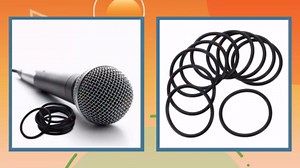 Universal Microphone Shock Mount Clip with Elastic Bands for Condenser Mic Anti Vibration Suspension Holder Replacement for Recording and Live Streaming