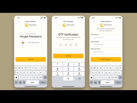 Forgot Password UI Design | Forgot Password, OTP Verification and Password Reset in Figma