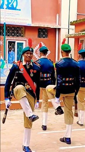 ncc cadets guard visarjan hua sankhnaad song || ncc parade visarjan #ncccamp #indianmilitary #shorts