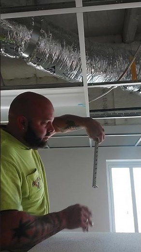 How to cut standard acoustical ceiling tiles #work #acousticalceiling #tile #howto