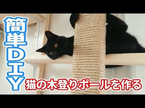 【DIY】猫の木登りポールを作る