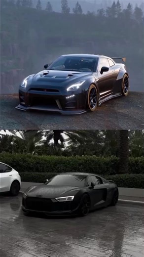 Nissan GT-R R35 vs. Audi R8 Drag Race