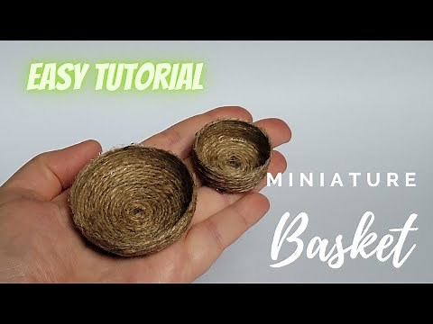 DIY Miniature Basket | Easy Tutorial | Dollhouse