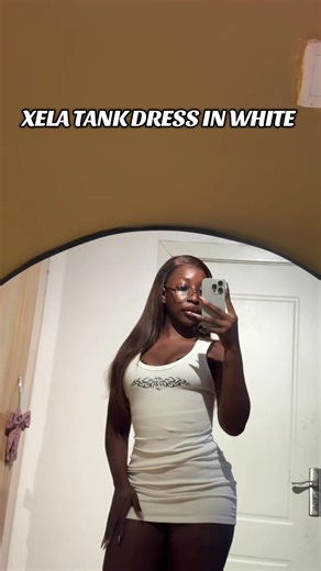 XELA Tank Dress: Fashion Forward in White