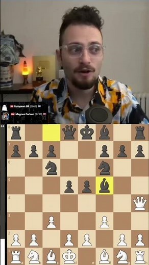 “This is the MAGNUS CARLSEN Gambit 😈♟️” #chess #magnuscarlsen