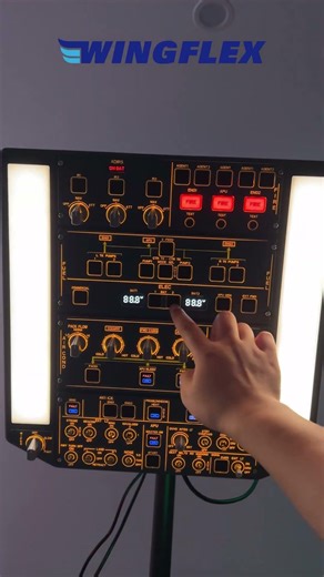 Turn on the WINGFLEX overhead panel… in your home cockpit ✈️