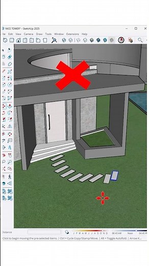 SketchUp Tips ⚡️smooth curved paths with evenly spaced components using the BZ toolbar &