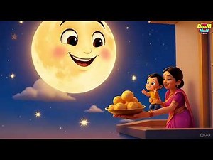 चंदा मामा दूर के | Chanda Mama Door Ke - Full Rhyme in Hindi | Hindi Poem | Kids Song