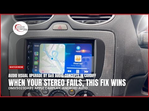 Ford Focus Saved From Costly Repair & Gets CaarPlay, Android Auto On A Budget KENWOOD DMX5023DABS