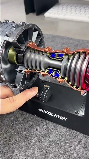 An incredibly powerful aircraft engine model.