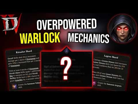 Diablo 4 LoH - Top 10 OVERPOWERED Warlock Mechanics