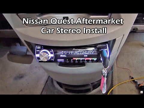 How To Install Aftermarket Car Stereo in Nissan Quest - Pioneer DEH-X3500UI