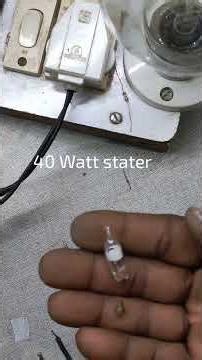 neon lamp | 40watt stater #shortvideo #virelshorts #virelvideo #electrical #electronics #shortsfeed