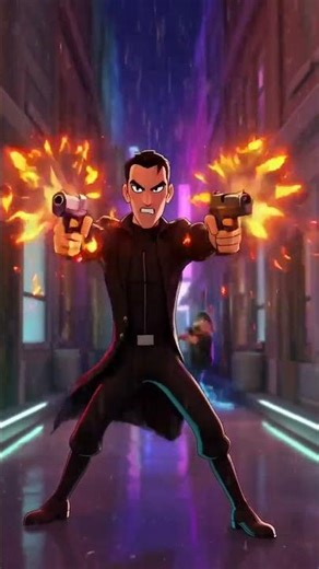 Ultra Fast 3D Cartoon Fight Scene ⚡ John Wick Style Gun-Fu Animation #cartoon #animation #3dcartoon