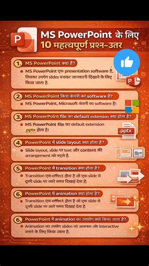 MS PowerPoint Basics | Top Questions in Hindi 💻 #shorts #shortvideo #shortsfeed #computer