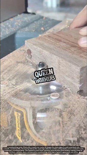 Perfect Round-Over Edge with a Router Bit | Precision Woodworking Process!