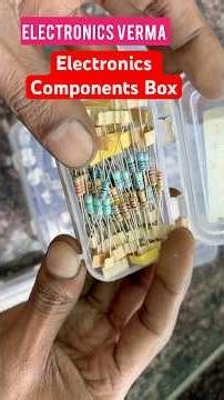 Electronics components kit Box | Transistor | capacitor | Resistance |
